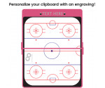 Pink Hockey Clipboard